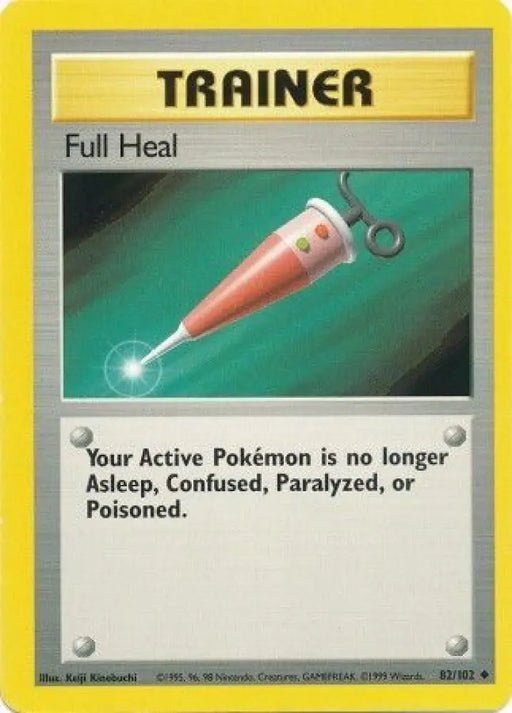 Full Heal (82/102) [Base Set Unlimited] - Pokemon Single