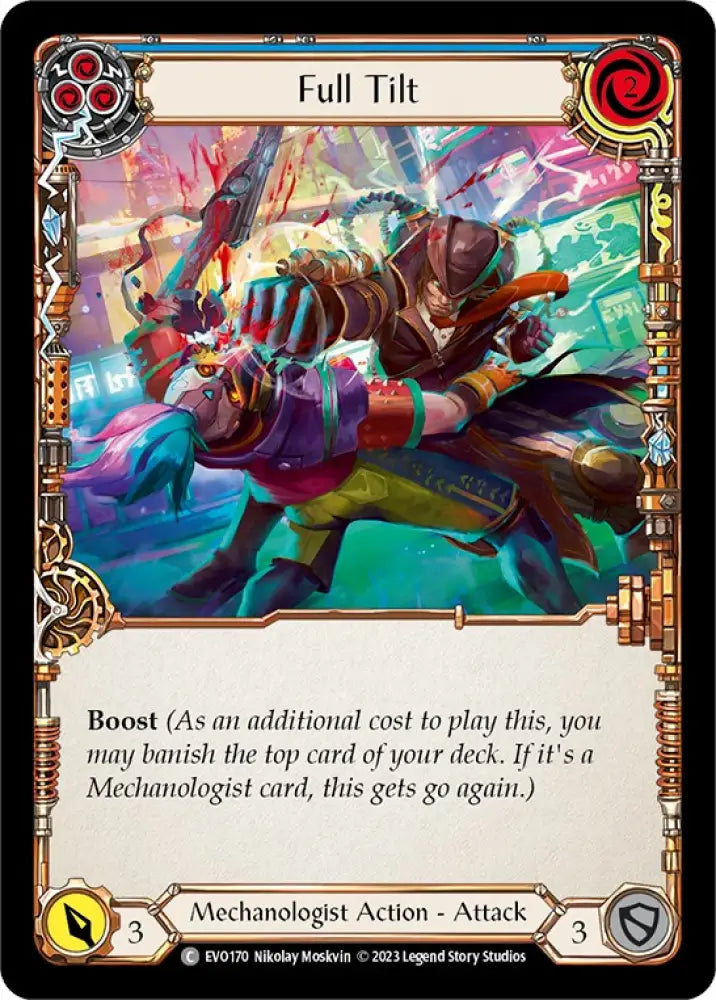 Full Tilt (Blue) [Bright Lights] Rainbow Foil - Flesh And Blood Single