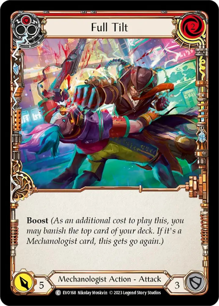 Full Tilt (Red) [Bright Lights] Rainbow Foil - Flesh And Blood Single