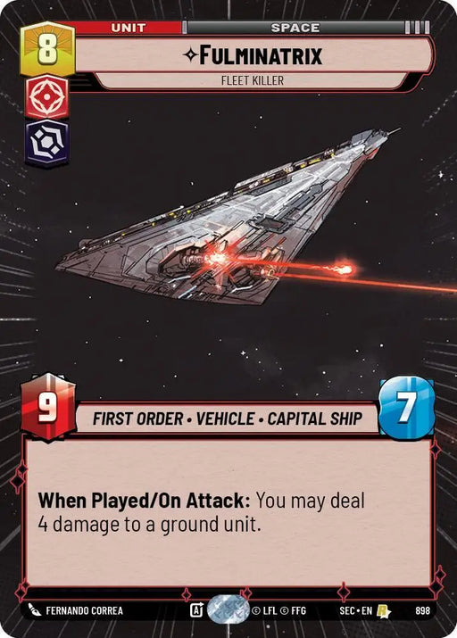 Fulminatrix - Fleet Killer (Hyperspace Foil) (898) [Secrets of Power]