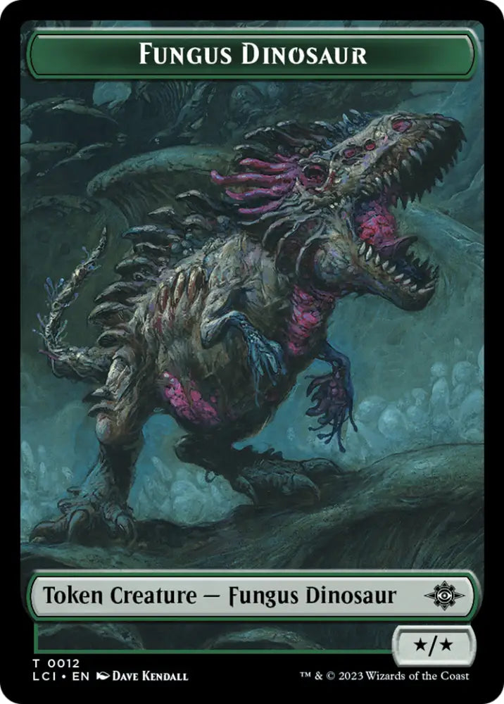 Fungus Dinosaur // Skeleton Pirate Double-Sided Token [The Lost Caverns of Ixalan Tokens] - MTG Single