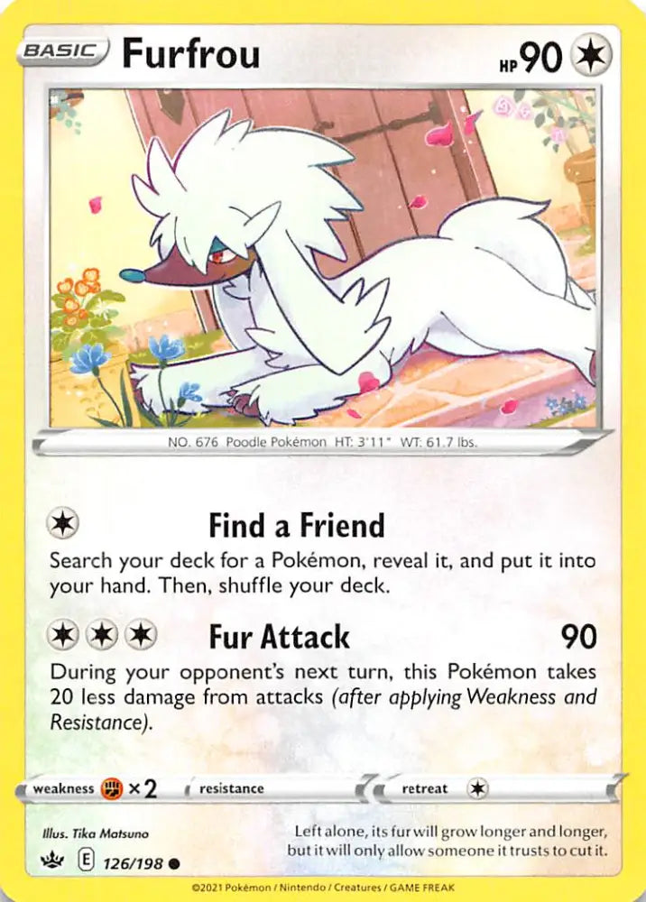 Furfrou (126/198) [Sword & Shield: Chilling Reign] - Pokemon Single