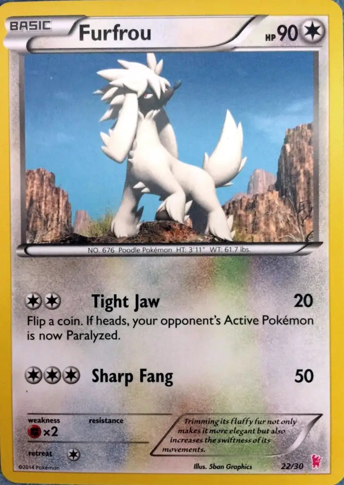 Furfrou (22/30) [XY: Trainer Kit - Sylveon] - Pokemon Single