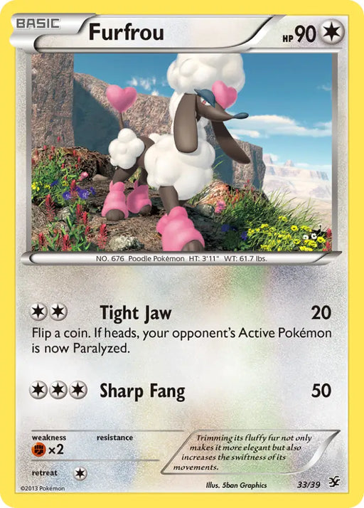 Furfrou (33/39) [XY: Kalos Starter Set] - Pokemon Single