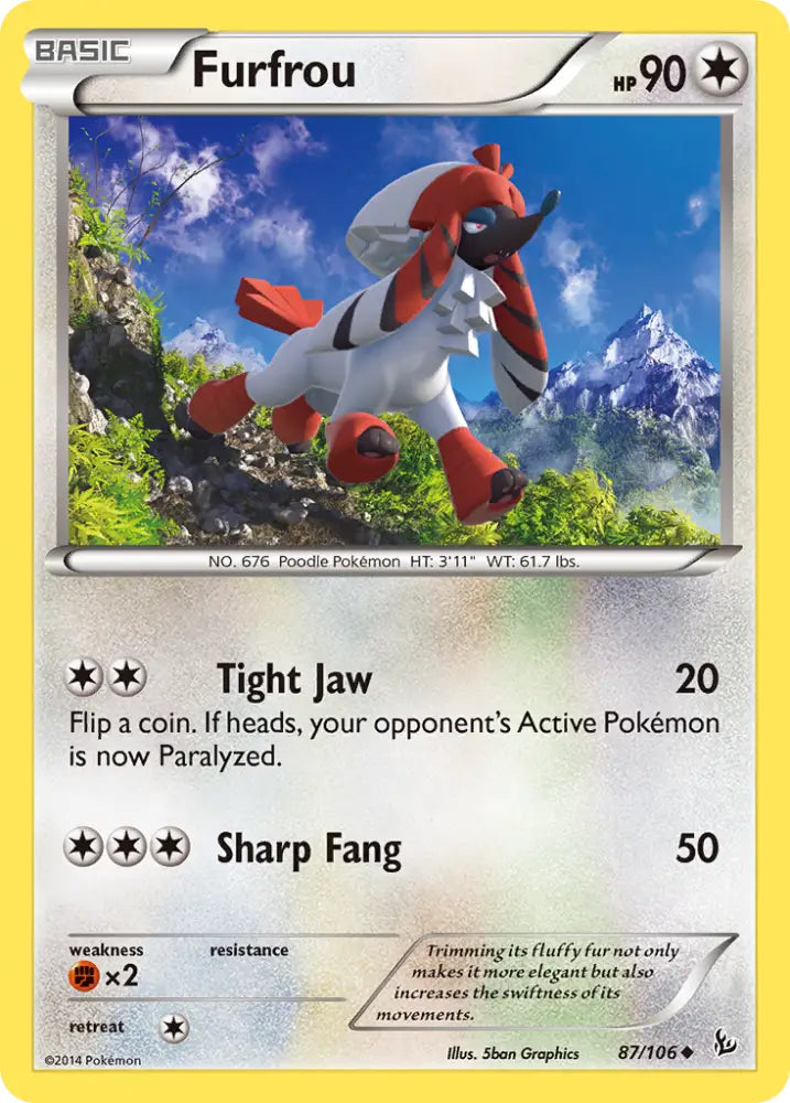 Furfrou (87/106) [XY: Flashfire] - Pokemon Single