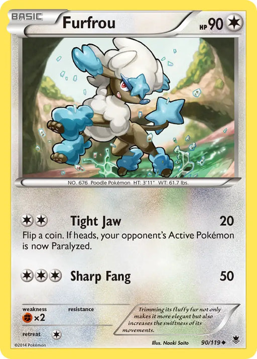 Furfrou (90/119) [XY: Phantom Forces] - Pokemon Single