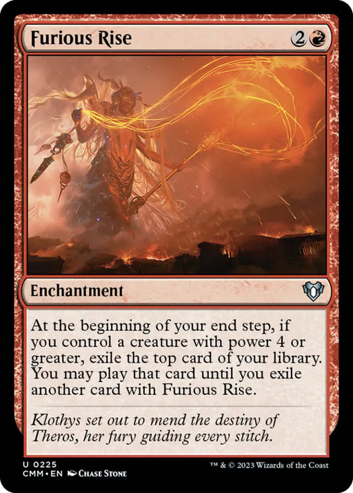 Furious Rise [Commander Masters] - MTG Single