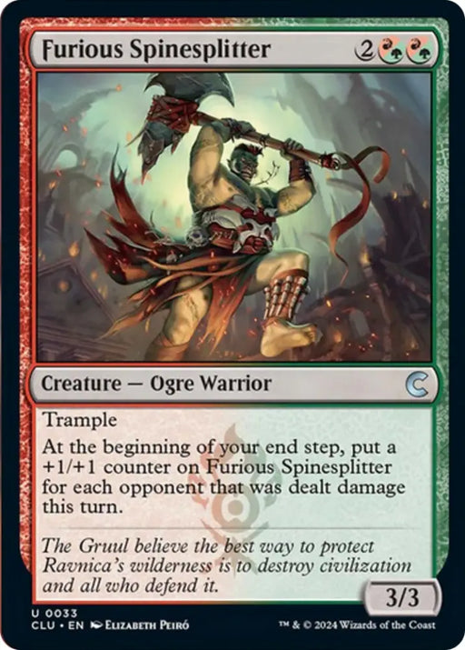 Furious Spinesplitter [Ravnica: Clue Edition] - MTG Single
