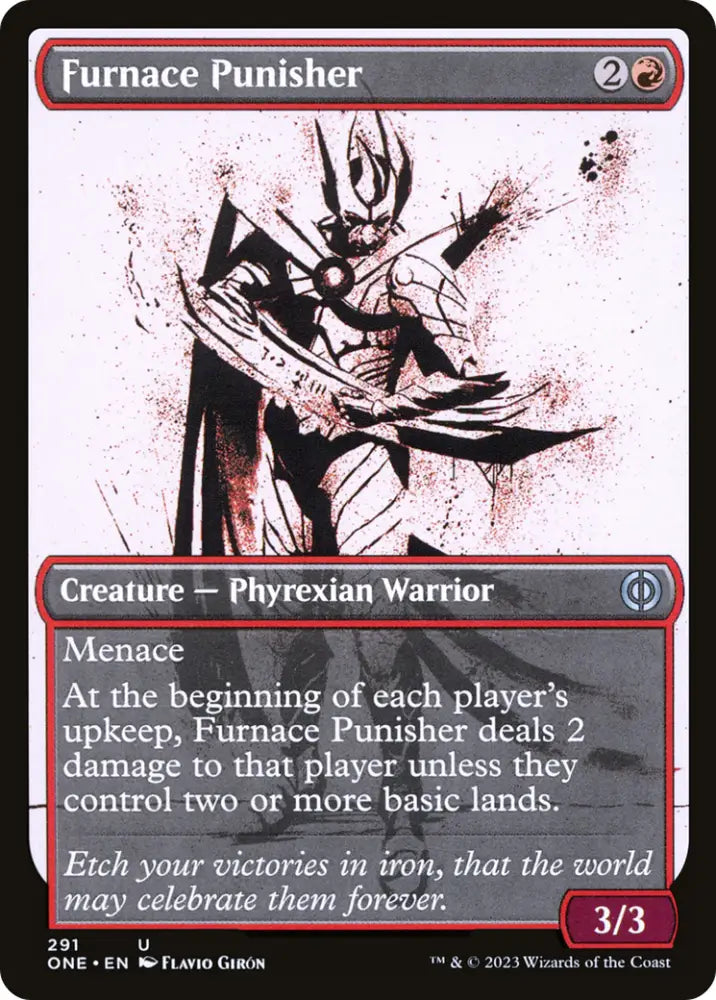 Furnace Punisher (Showcase Ichor) [Phyrexia: All Will Be One] - MTG Single