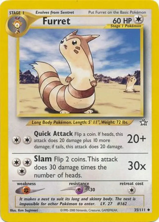 Furret (35/111) [Neo Genesis Unlimited] - Pokemon Single