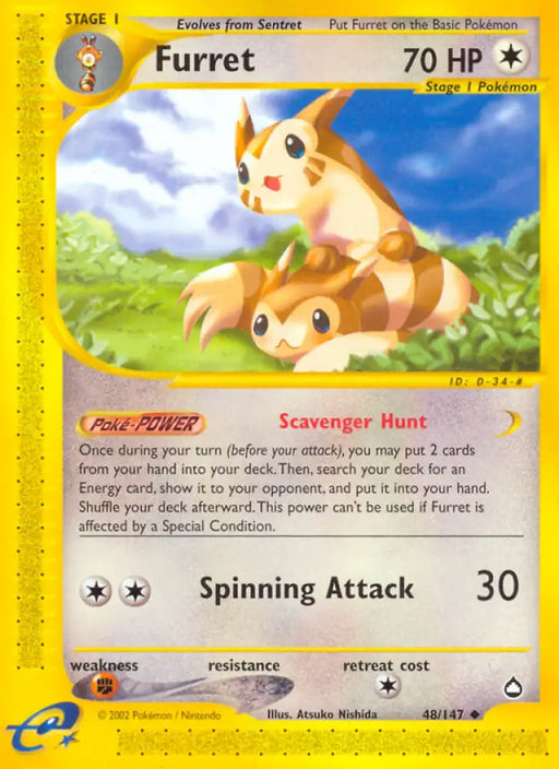 Furret (48/147) [Aquapolis] - Pokemon Single