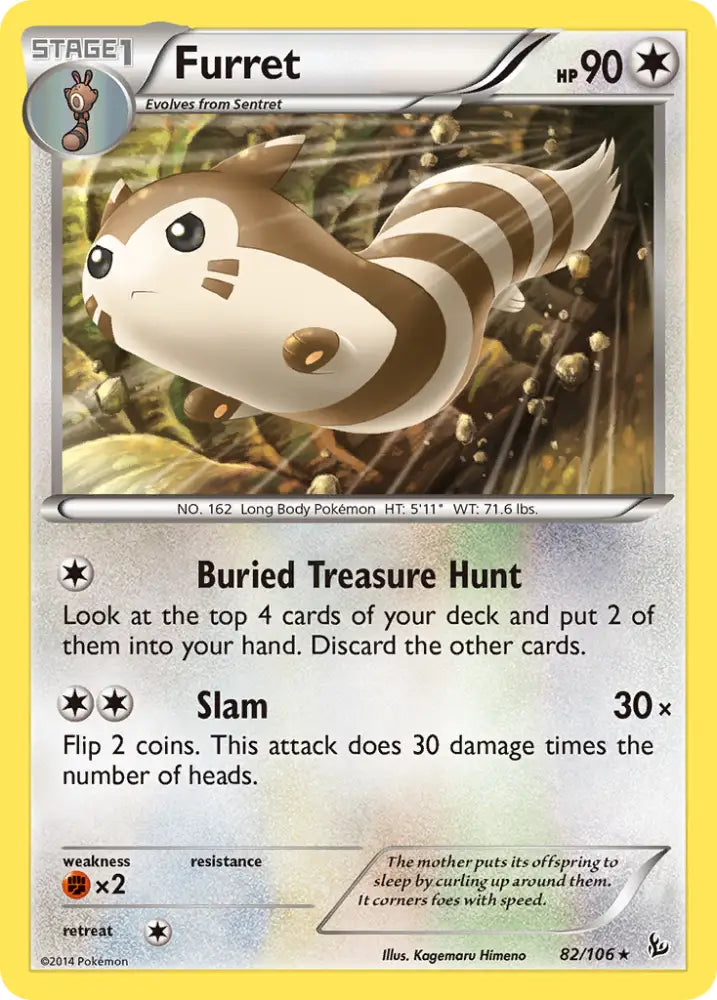 Furret (82/106) [XY: Flashfire] - Pokemon Single
