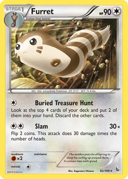 Furret (82/106) [XY: Flashfire] - Pokemon Single