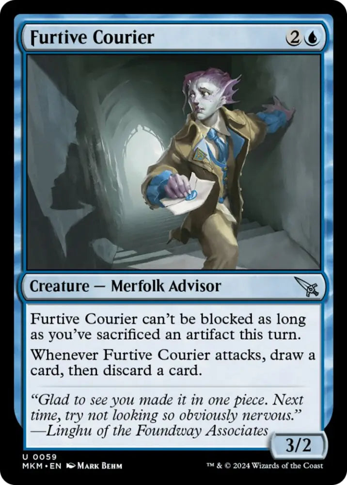 Furtive Courier [Murders at Karlov Manor] - MTG Single