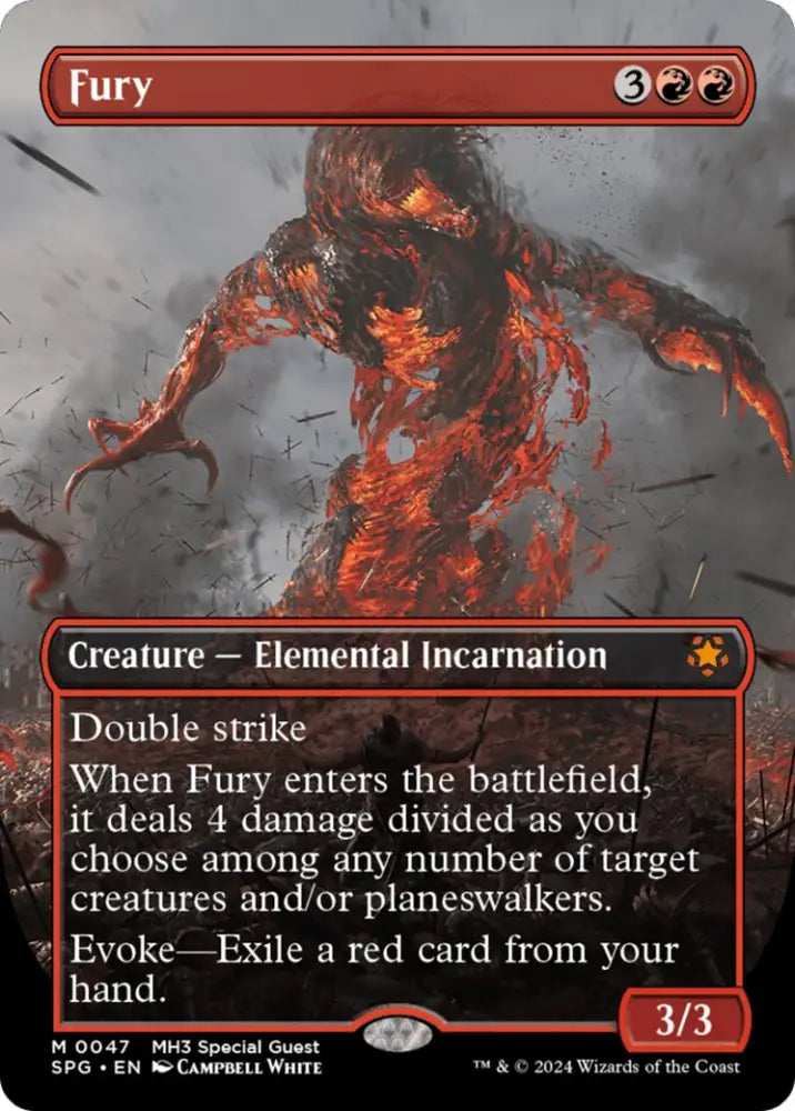 Fury (Borderless) [Modern Horizons 3 Special Guests] - MTG Single