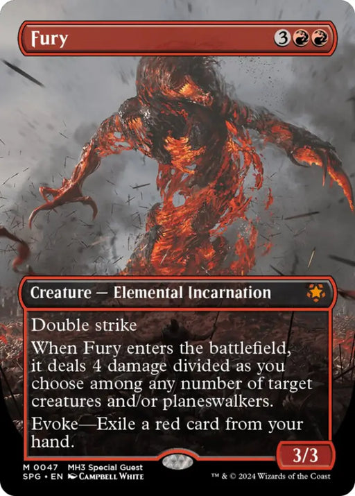Fury (Borderless) [Modern Horizons 3 Special Guests] - MTG Single