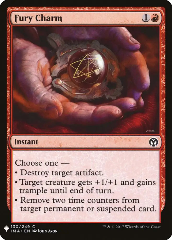 Fury Charm [Mystery Booster] - MTG Single
