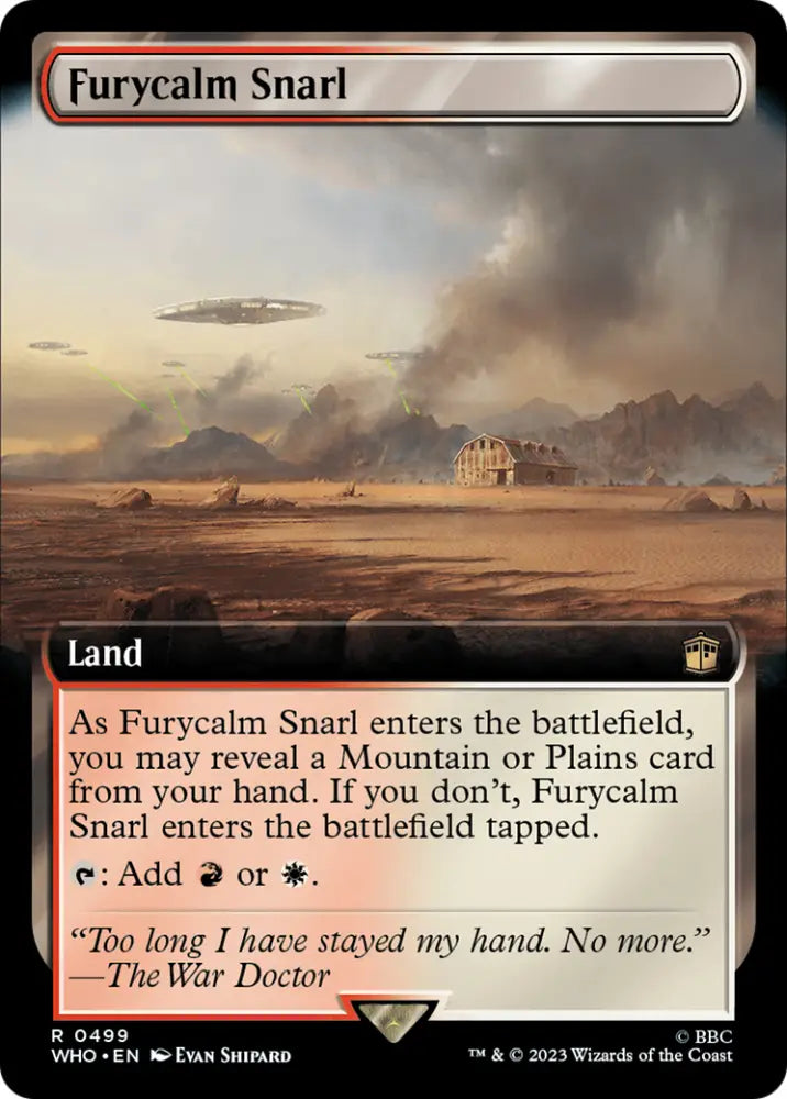 Furycalm Snarl (Extended Art) [Doctor Who] - MTG Single