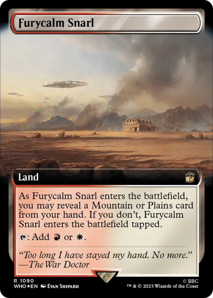 Furycalm Snarl (Extended Art) (Surge Foil) [Doctor Who] - MTG Single