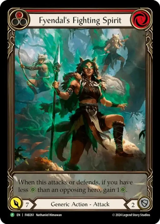 Fyendal’s Fighting Spirit (Red) [FAB261] (Promo) Rainbow Foil - Flesh And Blood Single