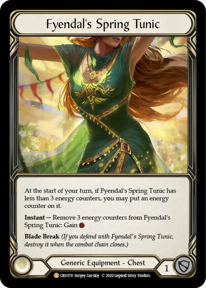 Fyendal’s Spring Tunic [Crucible of War 1st Edition] 1st Edition Normal - Flesh And Blood Single