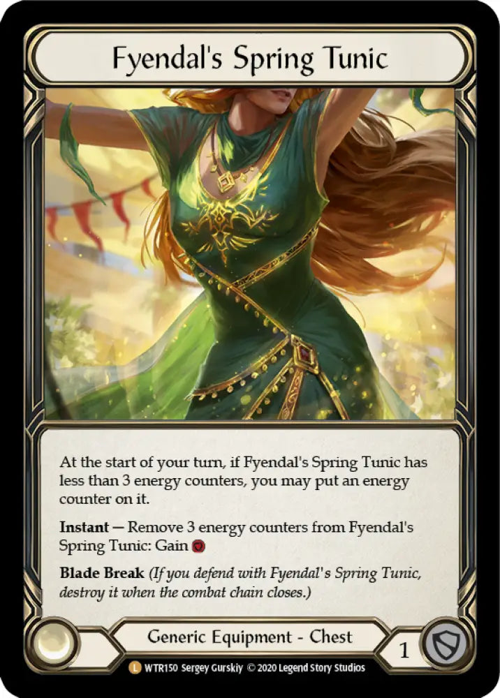 Fyendal’s Spring Tunic [Welcome to Rathe Unlimited] Unlimited Rainbow Foil - Flesh And Blood Single