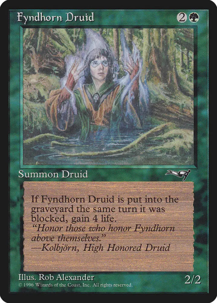 Fyndhorn Druid (Blue Flames) [Alliances] - MTG Single