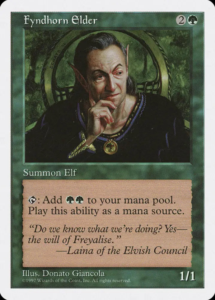 Fyndhorn Elder [Fifth Edition] - MTG Single