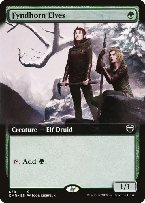 Fyndhorn Elves (Extended Art) [Commander Legends] - MTG Single