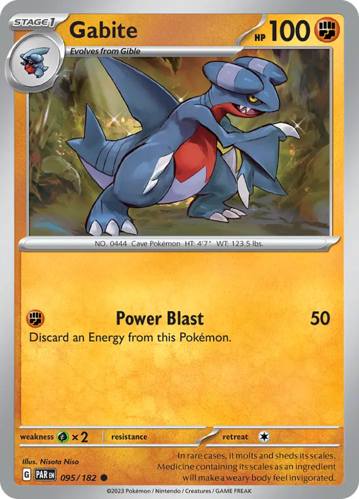 Gabite (095/182) [Scarlet & Violet: Paradox Rift] - Pokemon Single