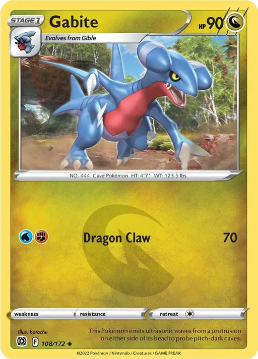 Gabite (108/172) [Sword & Shield: Brilliant Stars] - Pokemon Single