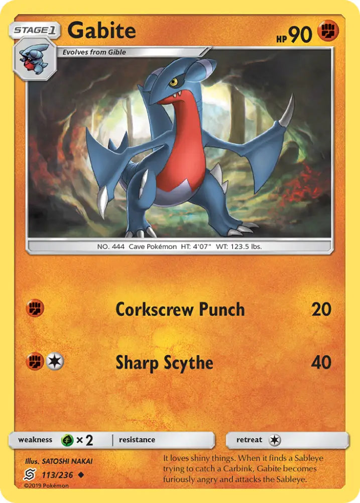 Gabite (113/236) [Sun & Moon: Unified Minds] - Pokemon Single