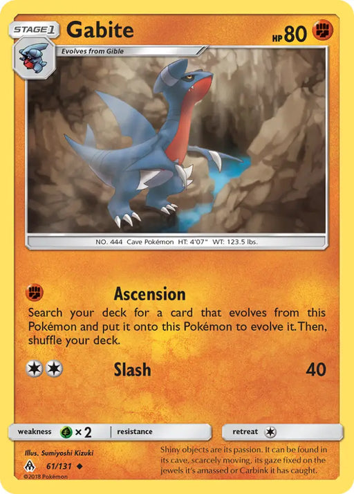 Gabite (61/131) [Sun & Moon: Forbidden Light] - Pokemon Single