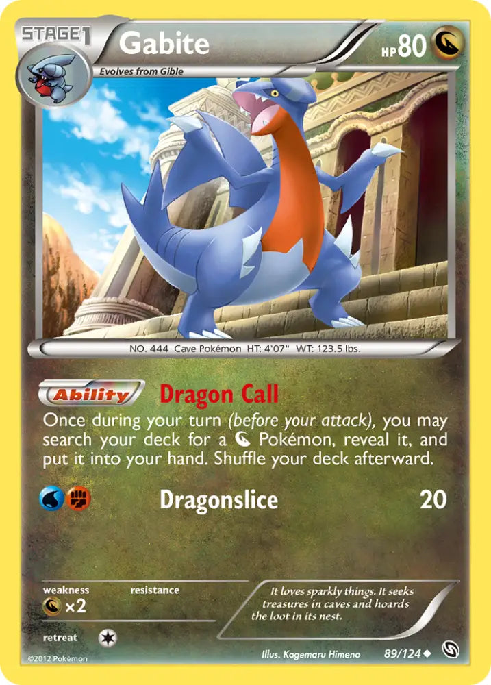 Gabite (89/124) [Black & White: Dragons Exalted] - Pokemon Single