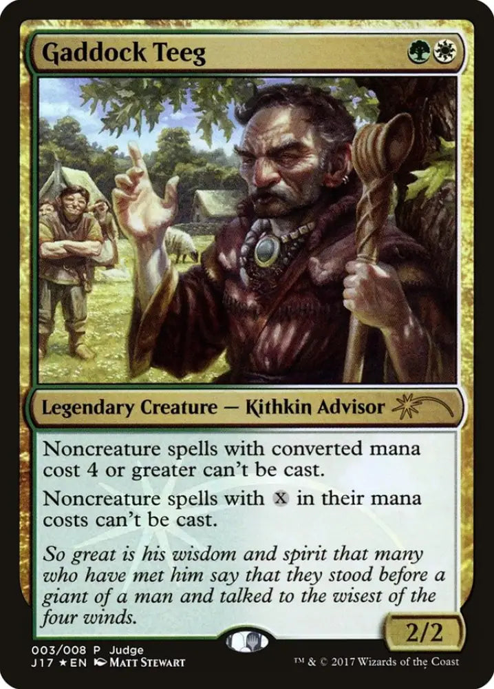 Gaddock Teeg [Judge Gift Cards 2017] - MTG Single
