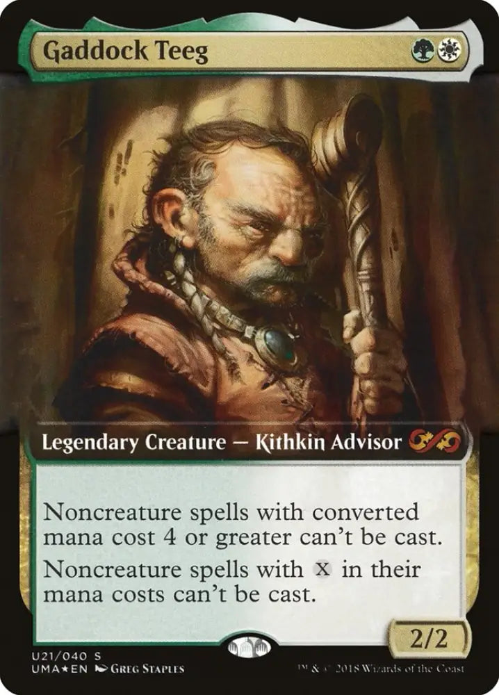 Gaddock Teeg (Topper) [Ultimate Masters Box Topper] - MTG Single