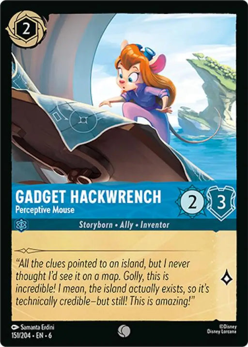 Gadget Hackwrench - Perceptive Mouse (151/204) [Azurite Sea] - Lorcana Single