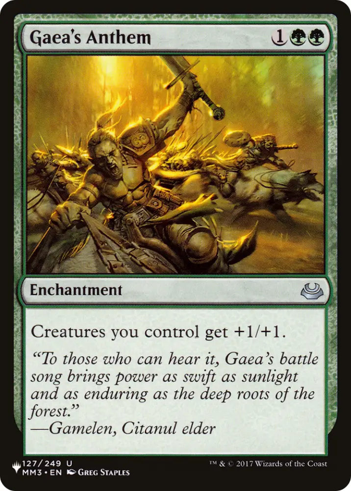 Gaea’s Anthem (MM3) [The List] - MTG Single