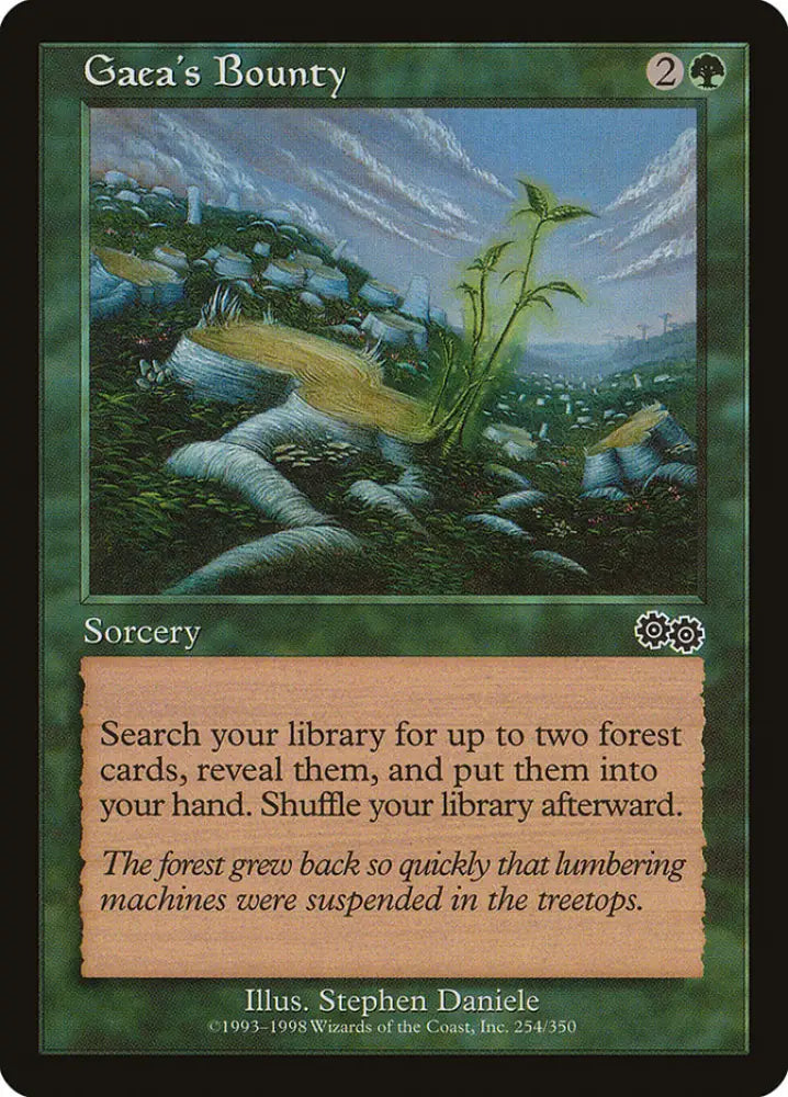 Gaea’s Bounty [Urza’s Saga] - MTG Single