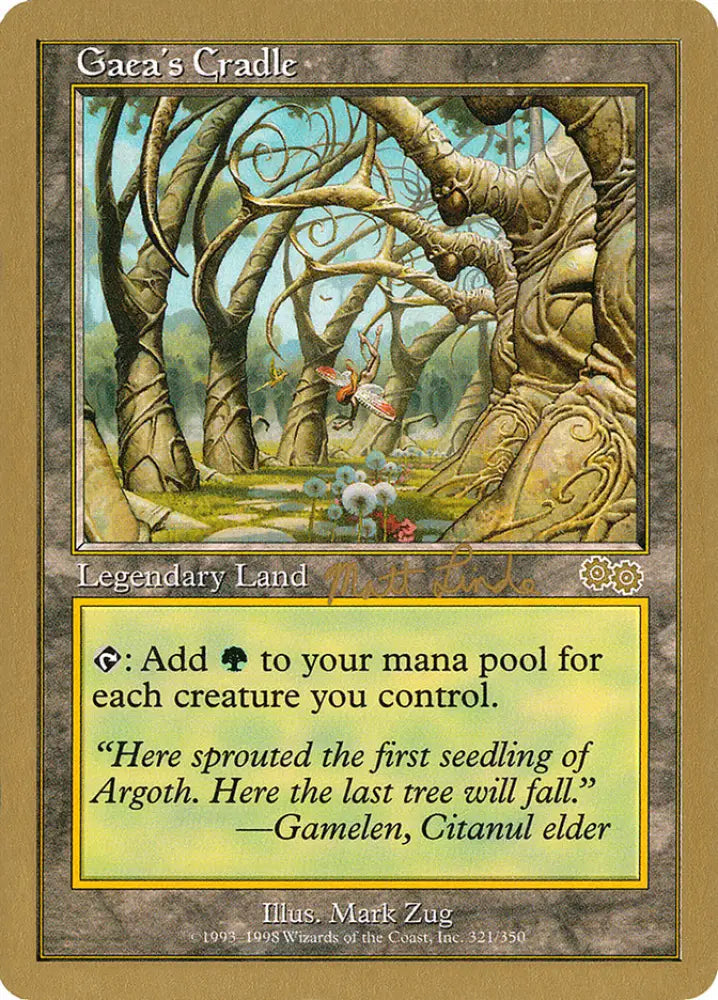 Gaea’s Cradle (Matt Linde) [World Championship Decks 1999] - MTG Single