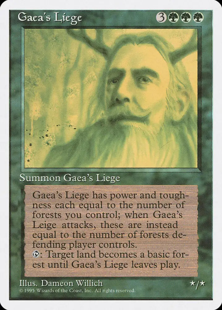 Gaea’s Liege [Fourth Edition] - MTG Single