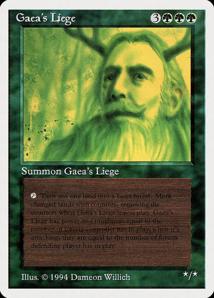 Gaea’s Liege [Summer Magic / Edgar] - MTG Single