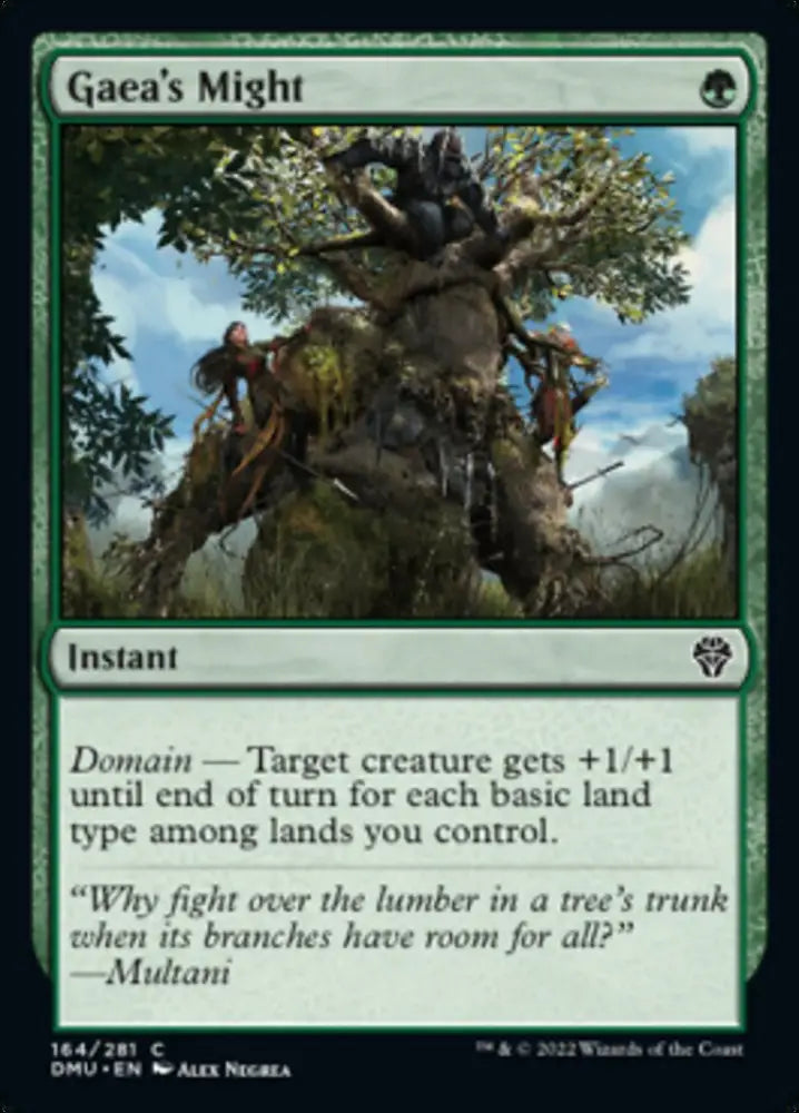 Gaea’s Might [Dominaria United] - MTG Single