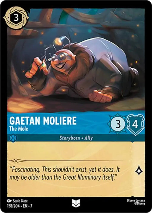 Gaetan Moliere - The Mole (158/204) [Archazia’s Island] - Lorcana Single