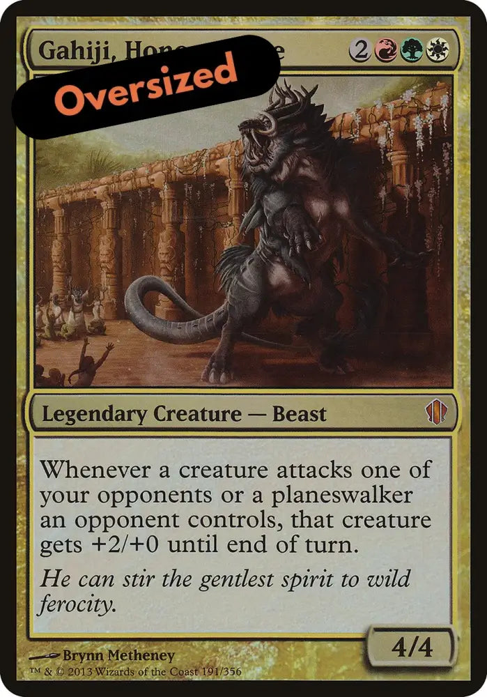 Gahiji Honored One (Oversized) [Commander 2013 Oversized] - MTG Single