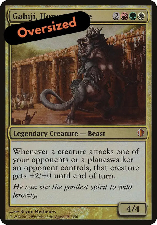 Gahiji Honored One (Oversized) [Commander 2013 Oversized] - MTG Single