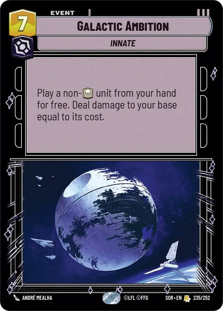 Galactic Ambition (235/252) [Spark of Rebellion] - Star Wars: Unlimited Single