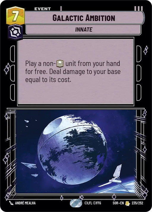 Galactic Ambition (235/252) [Spark of Rebellion] - Star Wars: Unlimited Single