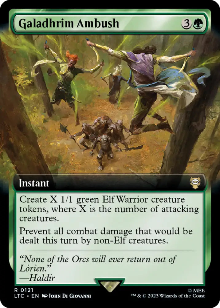 Galadhrim Ambush (Extended Art) [The Lord of the Rings: Tales of Middle-Earth Commander] - MTG Single