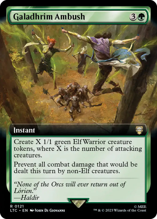 Galadhrim Ambush (Extended Art) [The Lord of the Rings: Tales of Middle-Earth Commander] - MTG Single